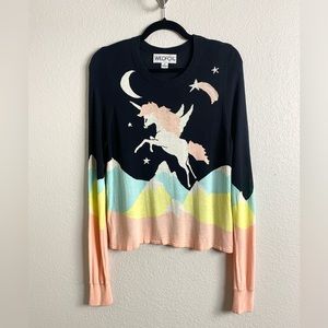 Wildfox Flying Unicorn Sweater Size Medium